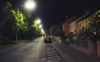 Sanderrothstrae bei Nacht