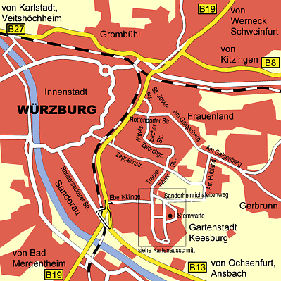 Stadtplan Wrzburg